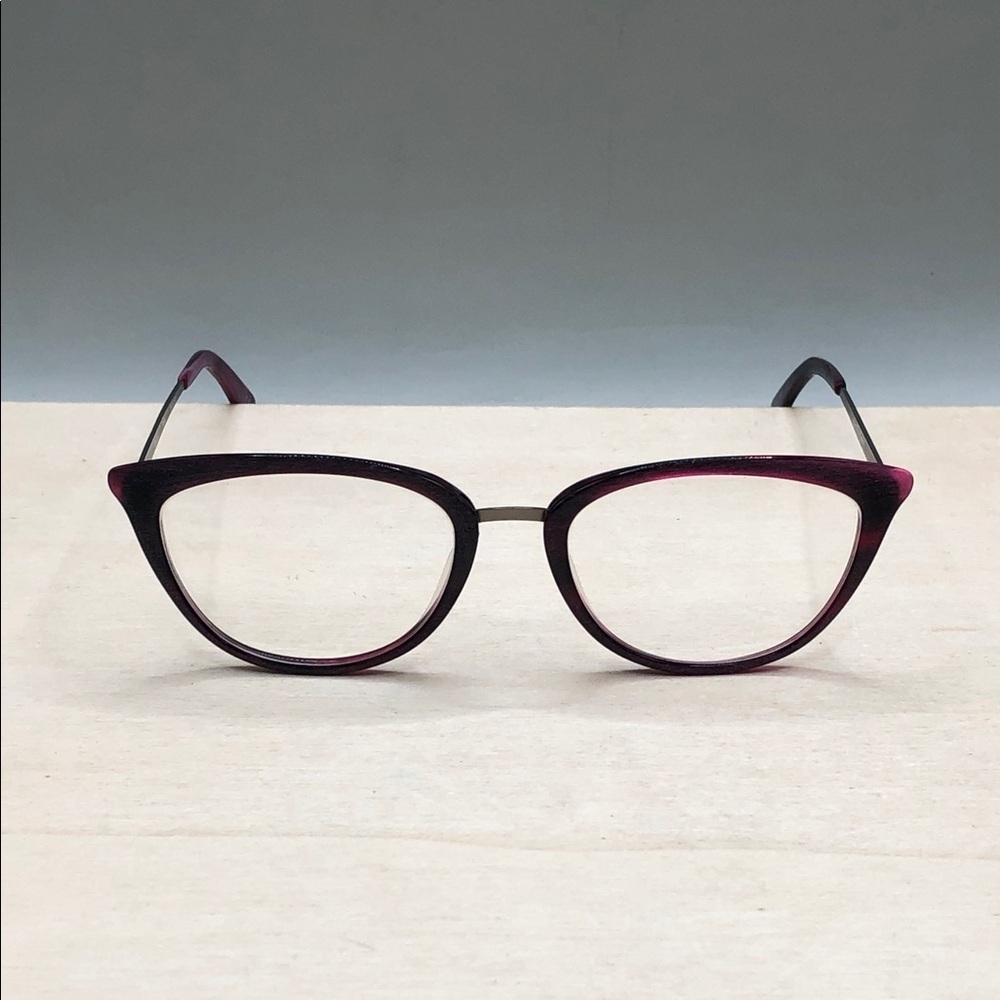 Rickey Smiley Eyewear RS 211 Violet Glasses FRAMES ONLY 54-19-140 Cat Eye